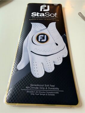 FootJoy StaSof White Golf Glove size Large